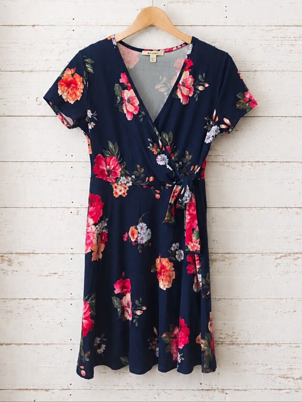 Miami Navy Floral Mini Dress Size M